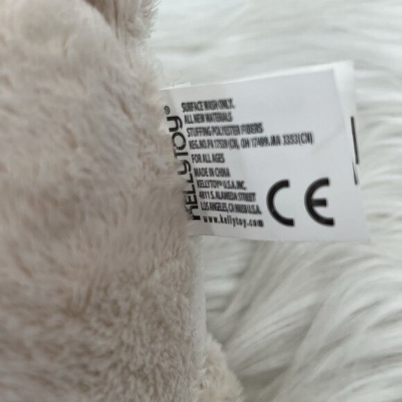 NWT KellyBaby My First Teddy Bear Plush Brown Tan KellyToy Rattle 14" Lovey Unis - Picture 10 of 14